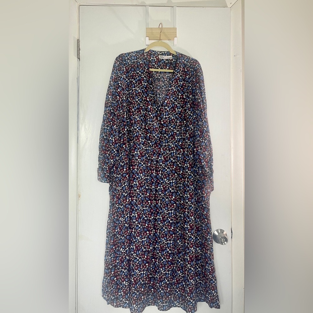 Zara Floral Maxi Dress - Multicolor